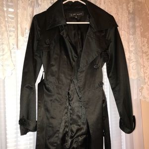 Satin looking trench coat. By Blanc Noir.